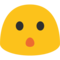 Hushed Face emoji on Google